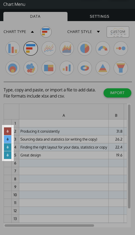 Changing element colors – Venngage Knowledge Base