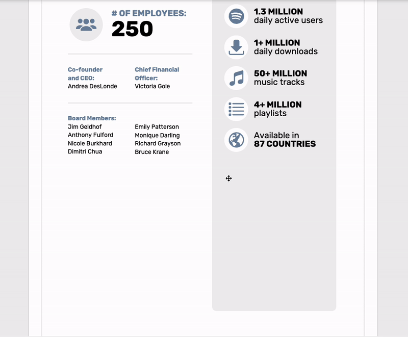 Ein Benutzer bewegt den Mauszeiger über eine vertikale Smart-Liste mit Symbolen im linken Teil und Text im rechten Teil.  Ein Benutzer klickt mit der rechten Maustaste auf das untere Widget und ruft das Kontextmenü auf.  Der Benutzer klickt auf „Duplizieren“ und erstellt am Ende der Liste eine exakte Kopie.  Der Benutzer verschiebt dann ein paar Widgets von unten nach oben und klickt mit der rechten Maustaste darauf.  Der Benutzer wählt „Duplizieren“ aus dem Kontextmenü und eine exakte Kopie des Widgets erscheint direkt unter dem Original, über den letzten beiden Widgets.&nbsp;