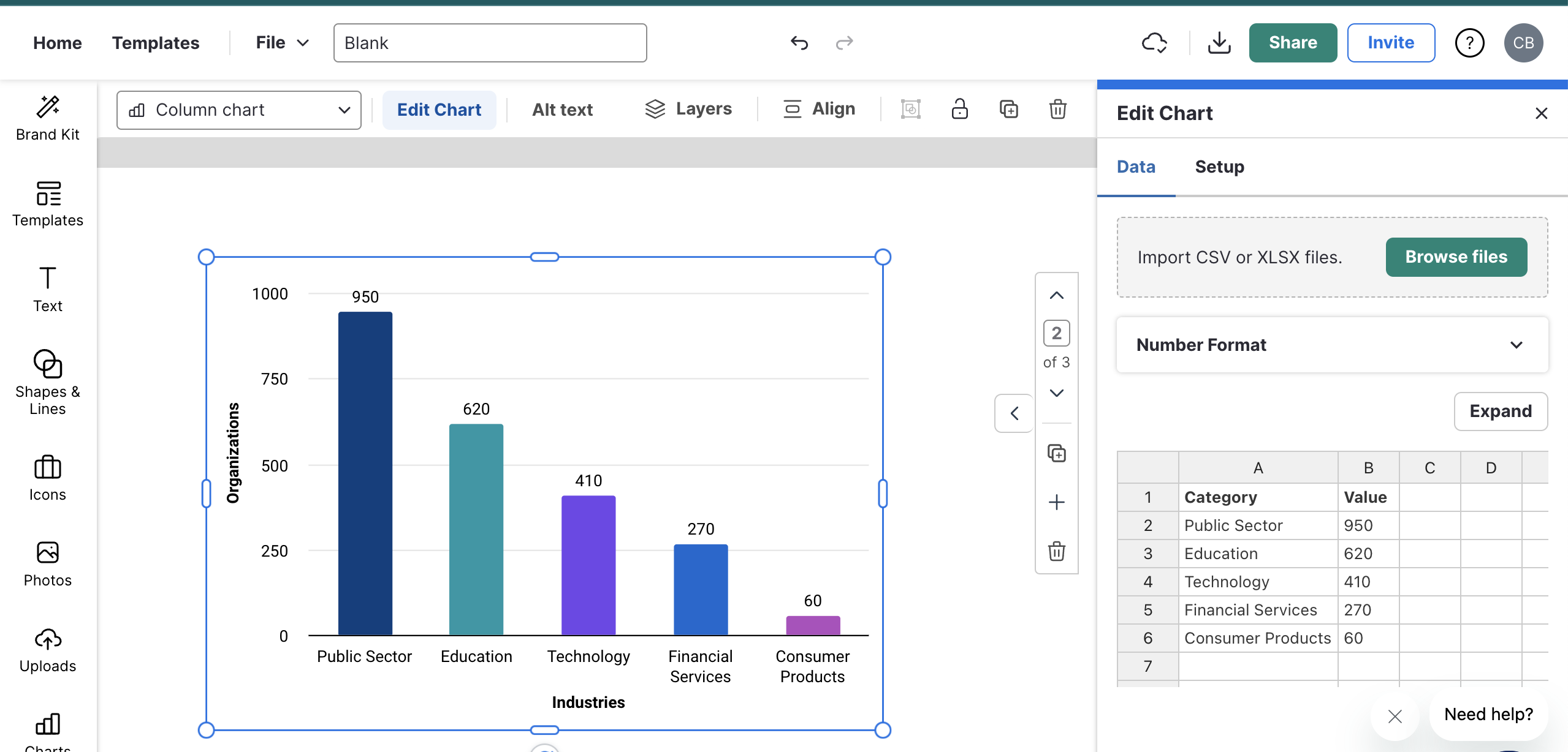 Customizing grids in charts – Venngage Knowledge Base