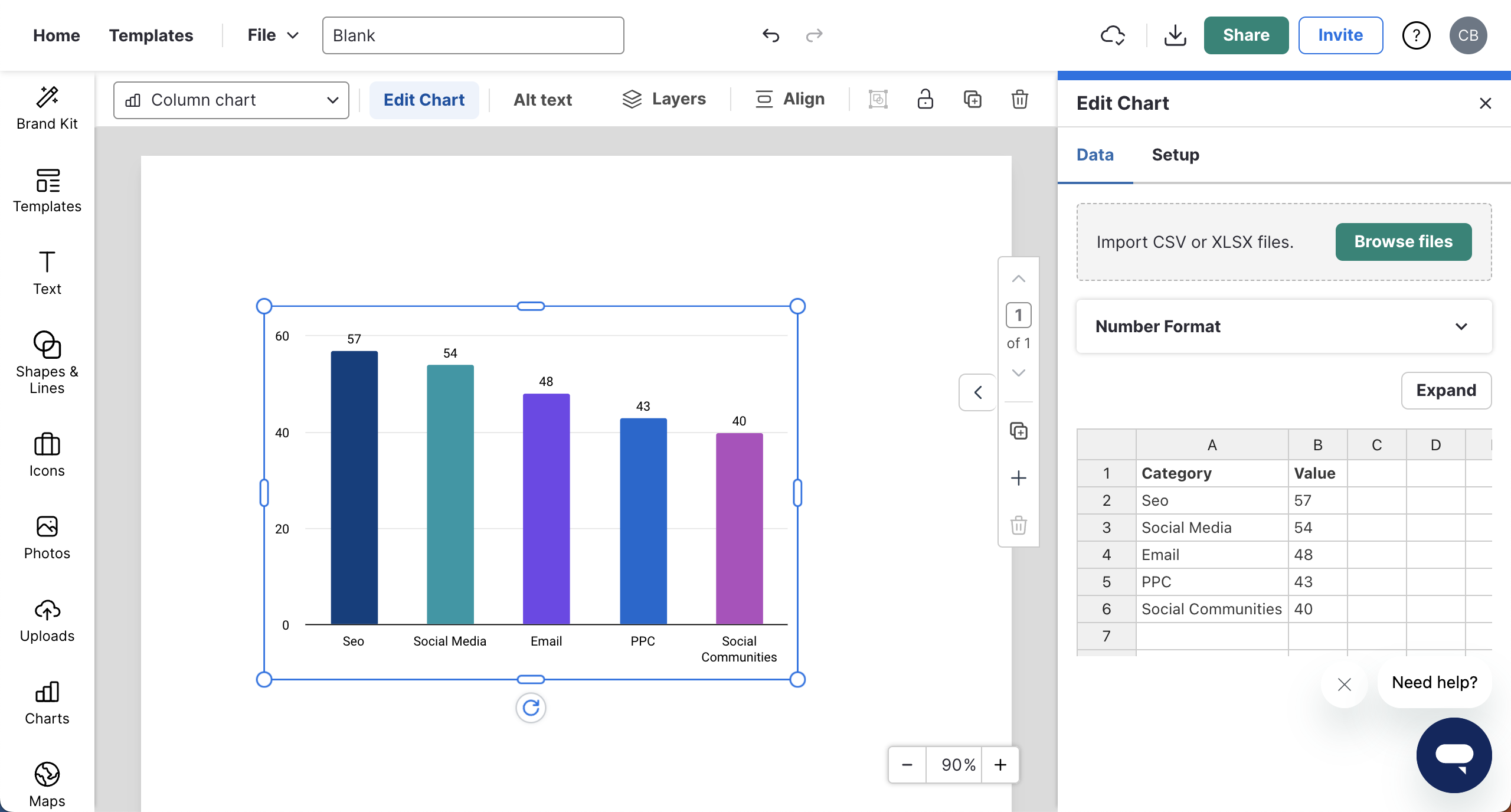 Customizing chart legends – Venngage Knowledge Base